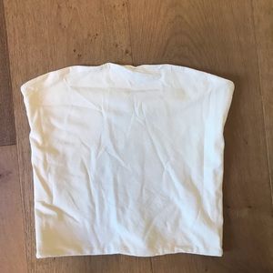 Brandy Melville pale yellow tube top